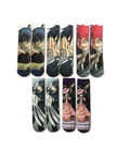 Black Butler Characters Officially Licensed Anime 5 Pack Sublimated Socks - Fundom