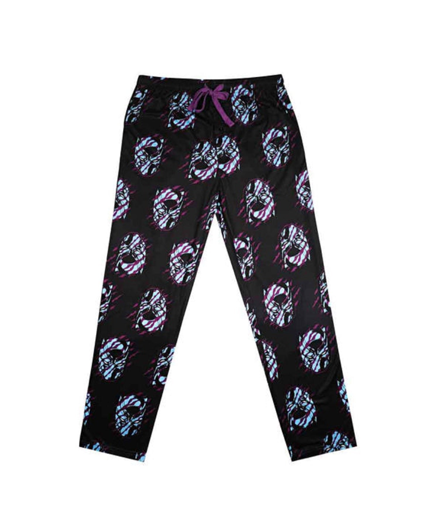 Black Panther Claw and Mask Symbol Marvel Adult Unisex Pajama Sleep Pants - Fundom