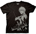 Bleach Ichigo Stare One Color Shonen Jump Anime Adult T-Shirt - Fundom