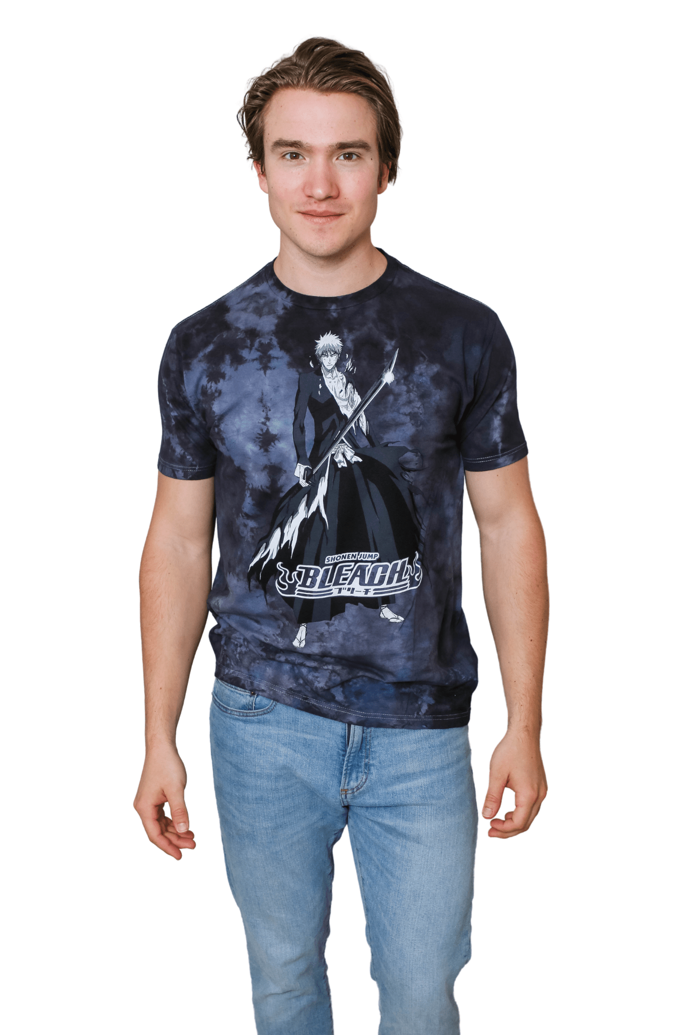 Bleach Kurosaki Ichigo Tensa Zangetsu Anime Officially Licensed Adult T-Shirt - Fundom