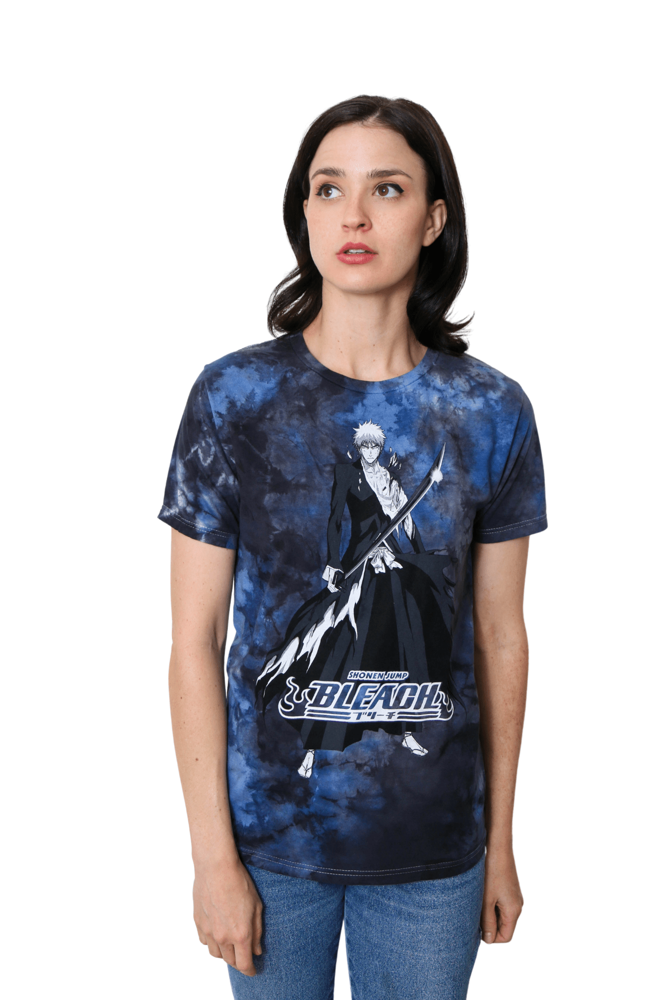 Bleach Kurosaki Ichigo Tensa Zangetsu Anime Officially Licensed Adult T-Shirt - Fundom