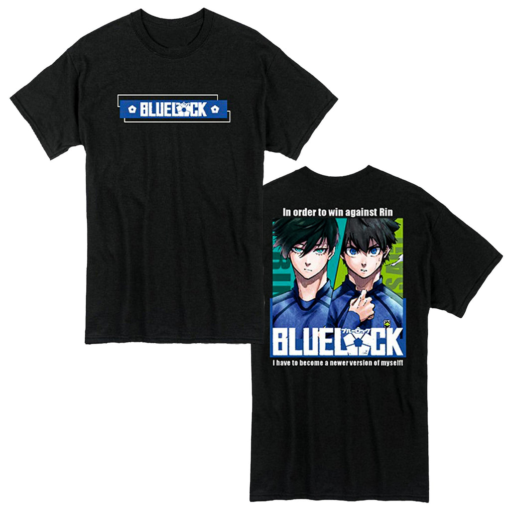 Blue Lock - Rin & Isagi - Front And Back Print Adult Men's T-Shirt - Fundom