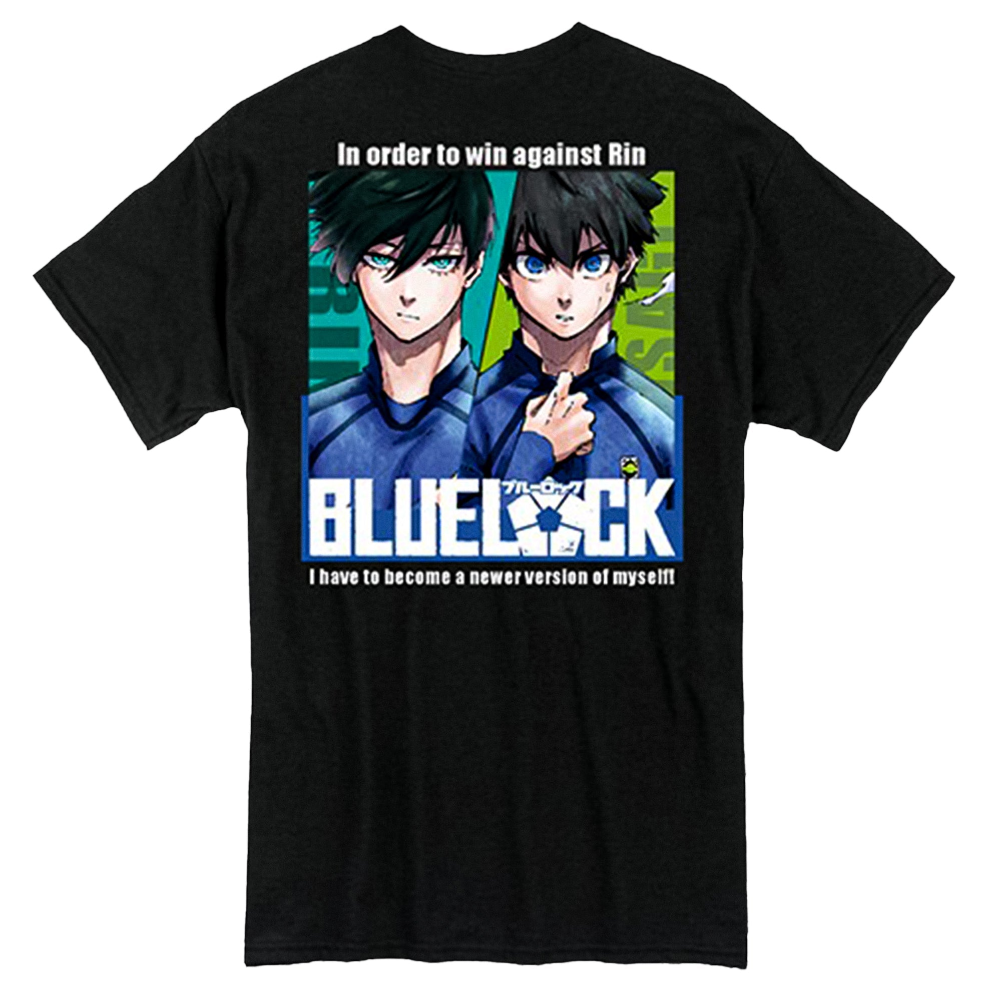Blue Lock - Rin & Isagi - Front And Back Print Adult Men's T-Shirt - Fundom
