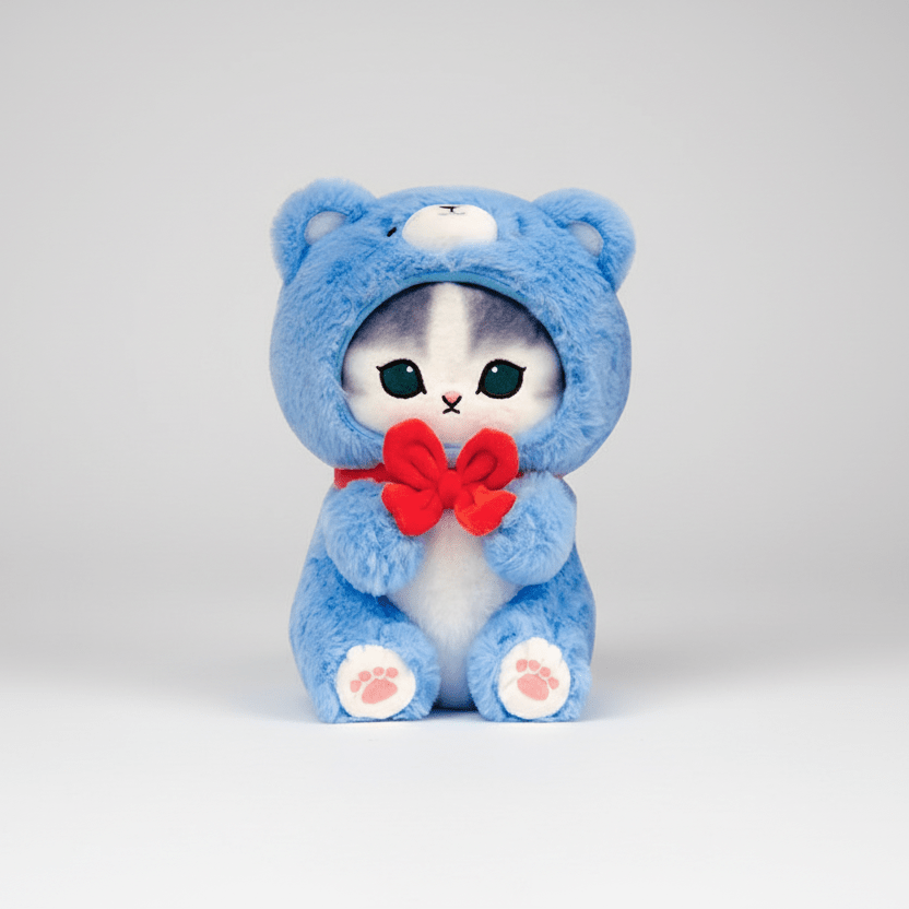 Mofusand Blue Bear Cat Plush 9" - Fundom