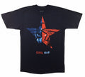 Captain America Civil War Red Blue Star Adult T-Shirt - Fundom