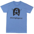 Captain America #Livinglegend Hashtag Marvel Comics Premium Adult T-Shirt - Fundom
