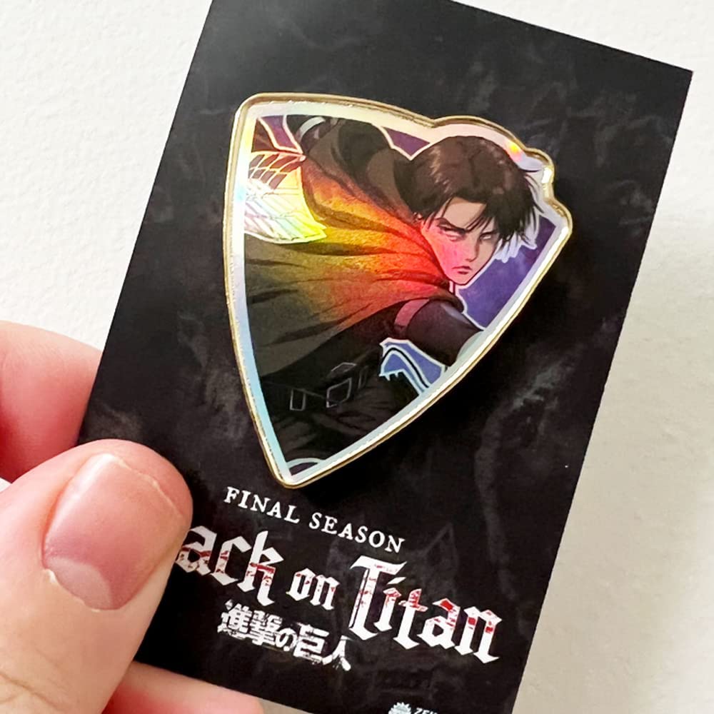 Captain Levi - Foil Shield Series - Attack on Titan Pin Zen Monkey Studios - Fundom