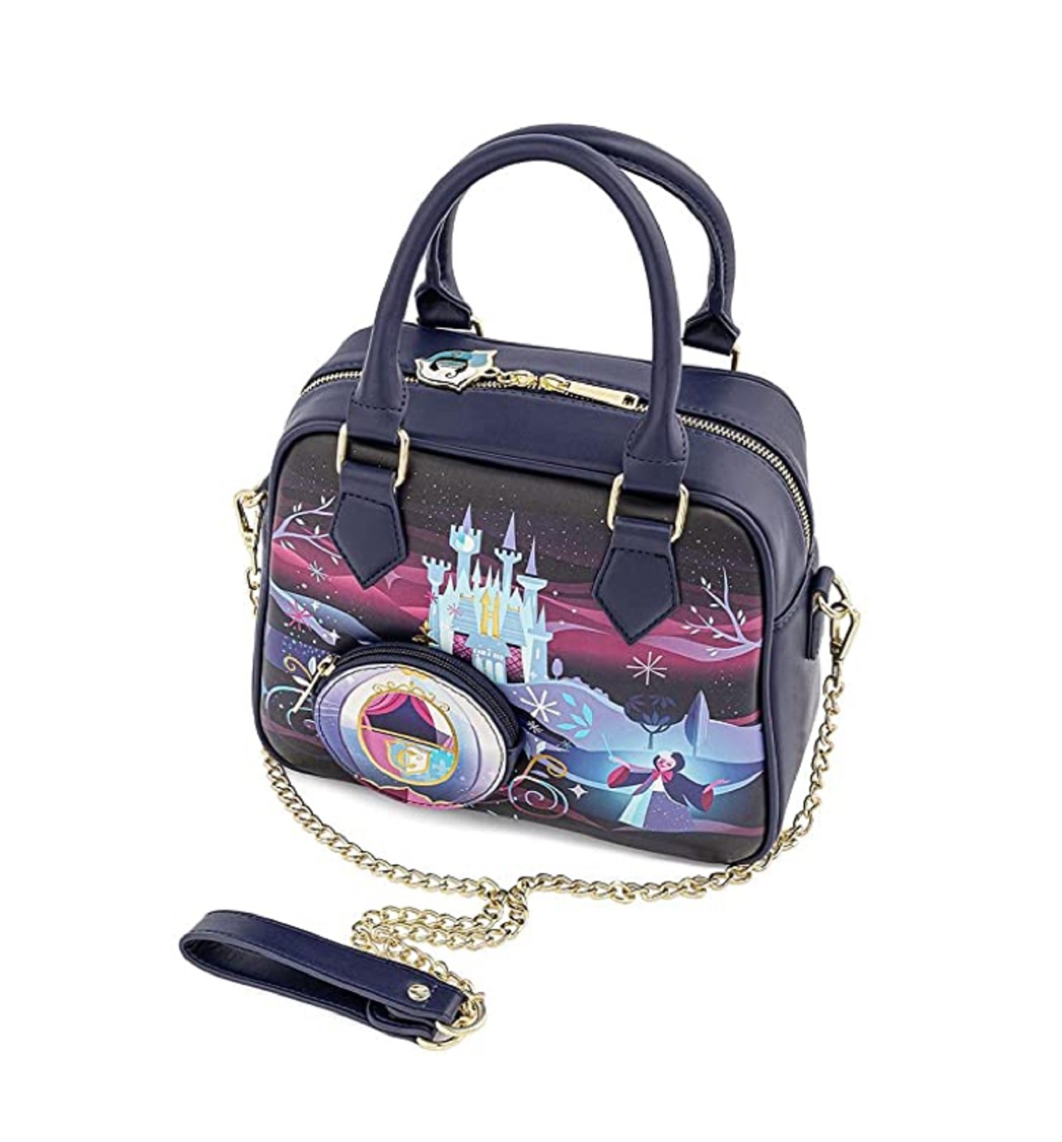 Loungefly Disney Cinderella Castle Series Chain Strap Crossbody Bag