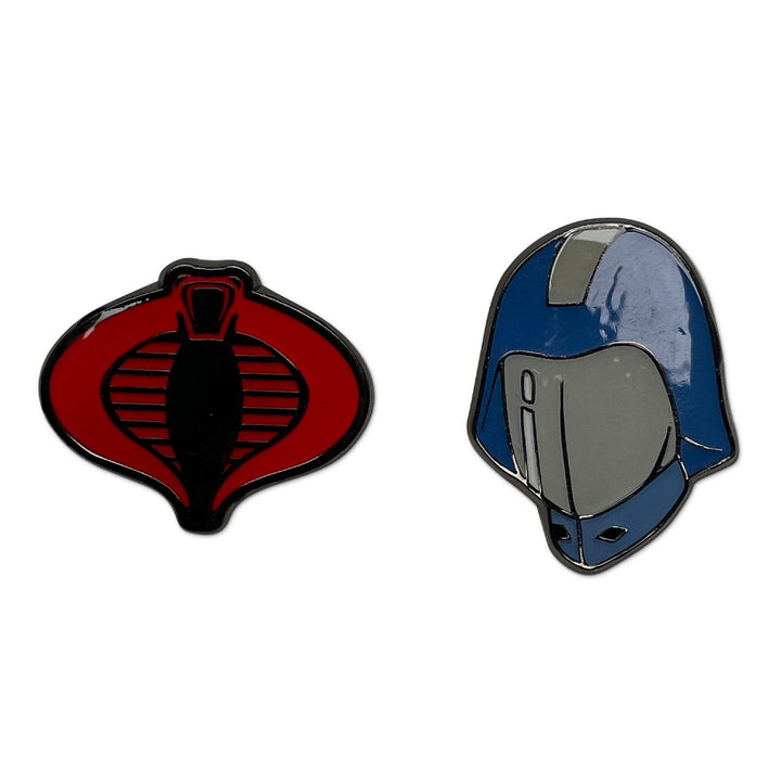 G.I. Joe Cobra Symbol Classic Cobra Commander Enamel Pin 2 Pack Set