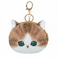 Mofusand Dark Brown Cat Coin Purse Keychain