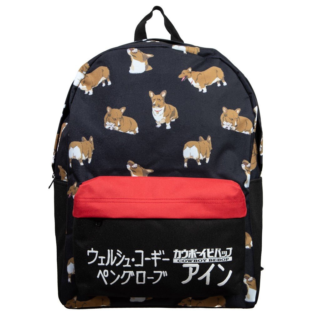 Cowboy Bebop Ein Corgi Kanji Anime Laptop Backpack Bag - Fundom