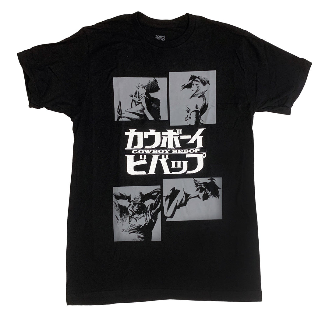 Cowboy Bebop Group Squares Anime Adult T-Shirt - Fundom