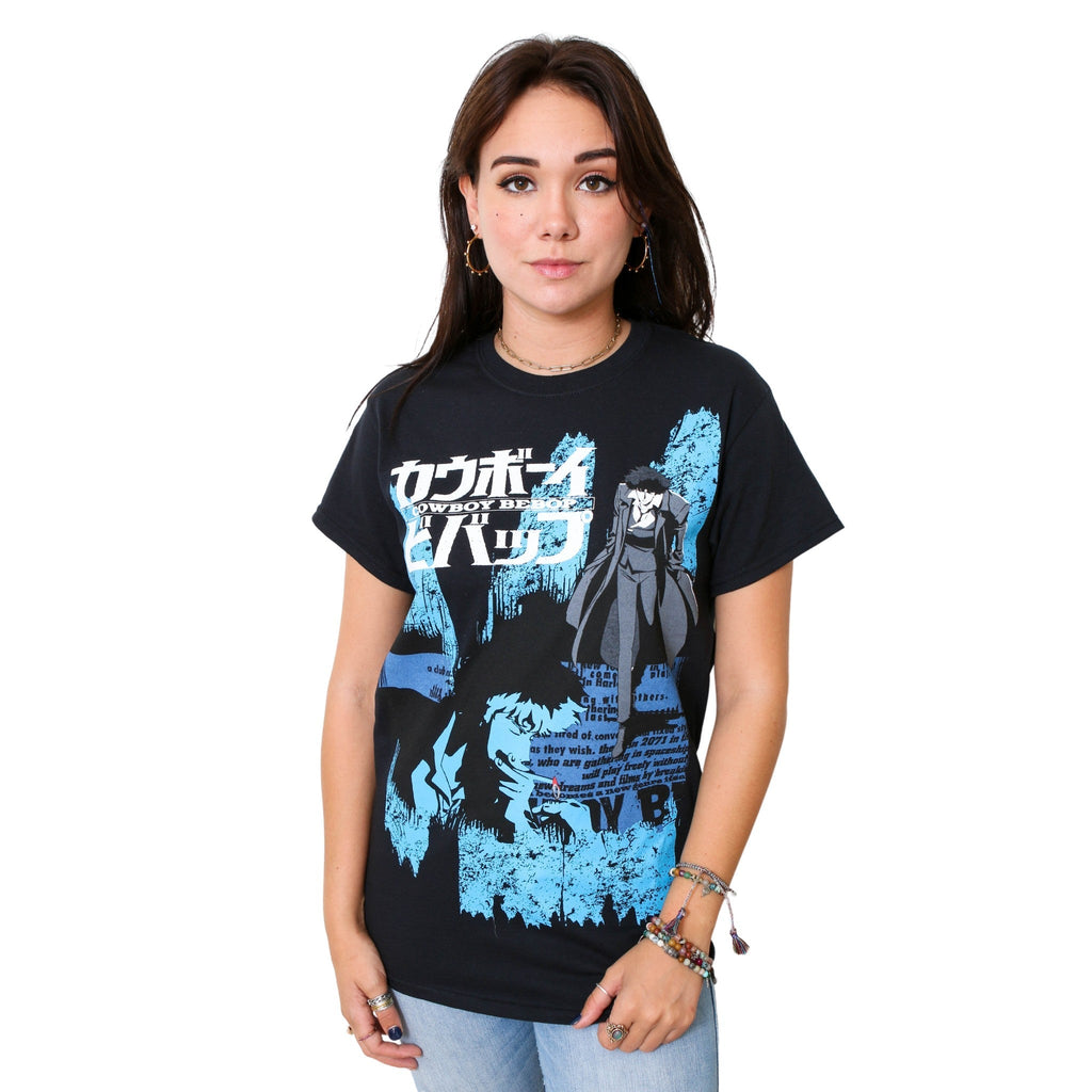 Cowboy Bebop Spike Anime Opening Credits Adult T-Shirt - Fundom