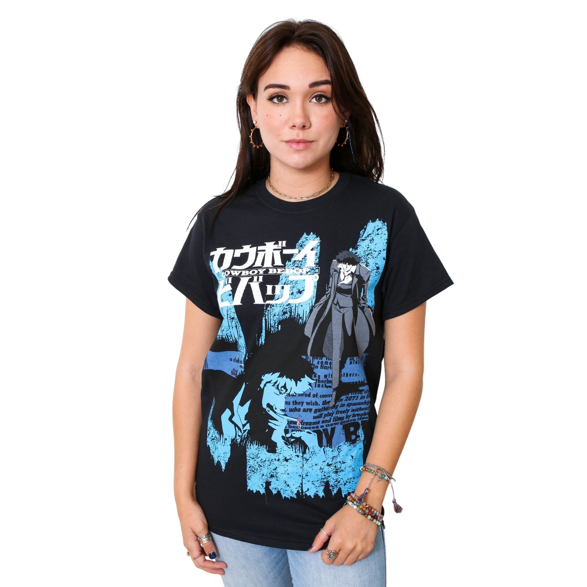 Cowboy Bebop Spike Anime Opening Credits Adult T-Shirt - Fundom