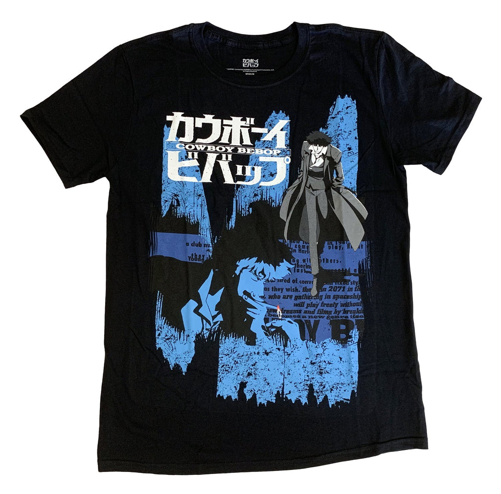 Cowboy Bebop Spike Anime Opening Credits Adult T-Shirt - Fundom