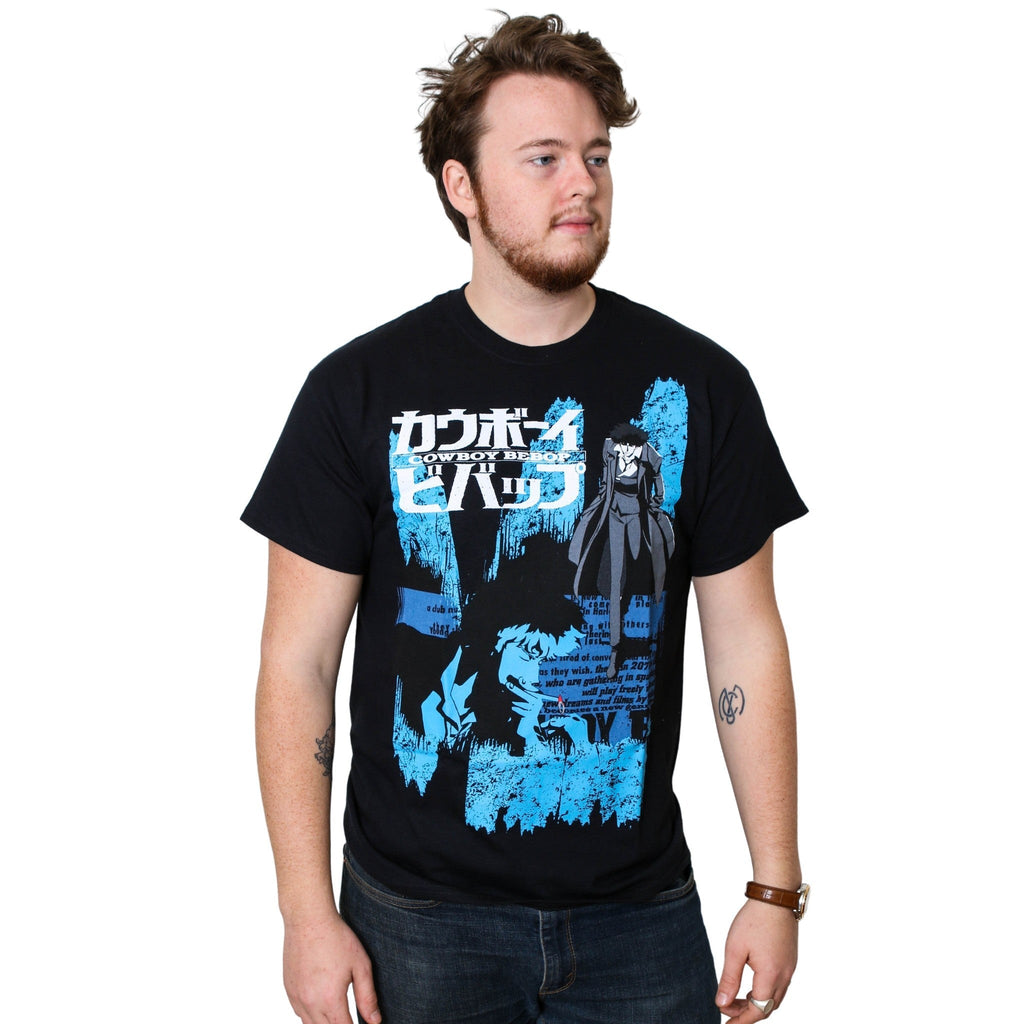 Cowboy Bebop Spike Anime Opening Credits Adult T-Shirt - Fundom