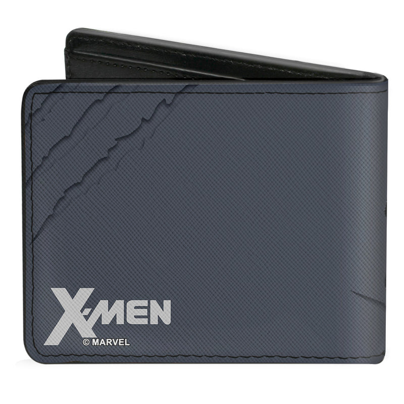 Wolverine Clawing Pose/Splatter Grays Marvel Comics Bi-fold Wallet