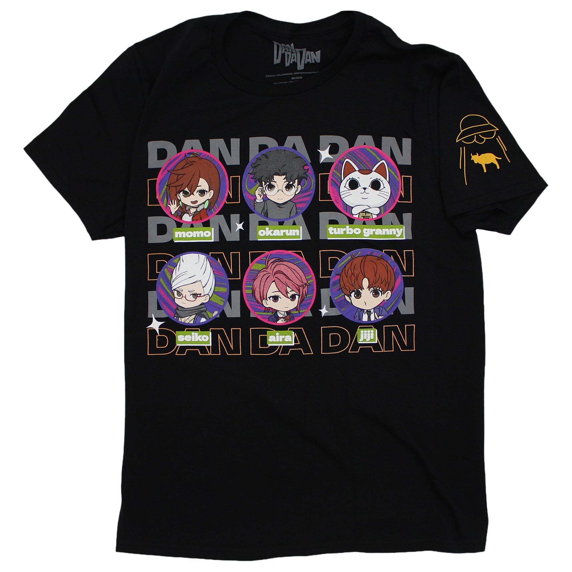 Dan Da Dan - SD Group Officially Licensed Black Adult Men T-Shirt - Fundom