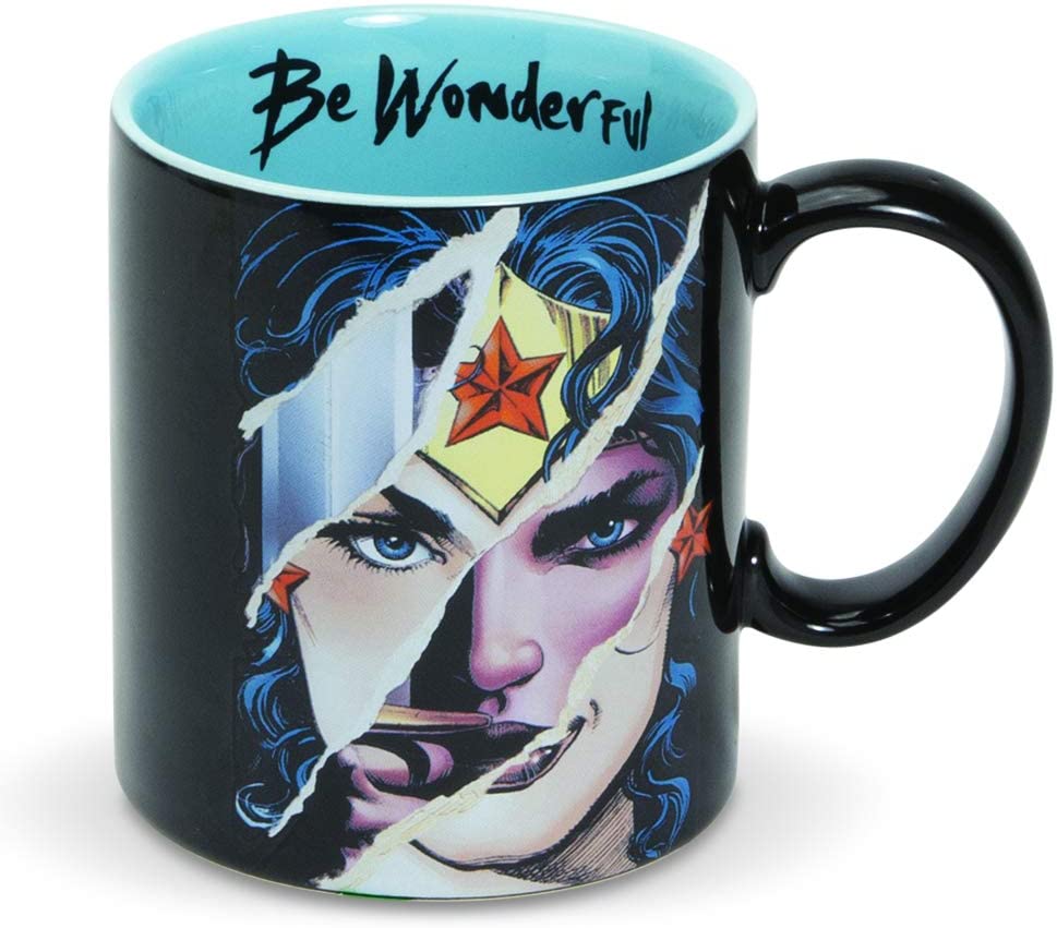 DC Comics Ceramics Wonder Woman Be Wonderful Coffee Mug, 16 Ounce - Fundom
