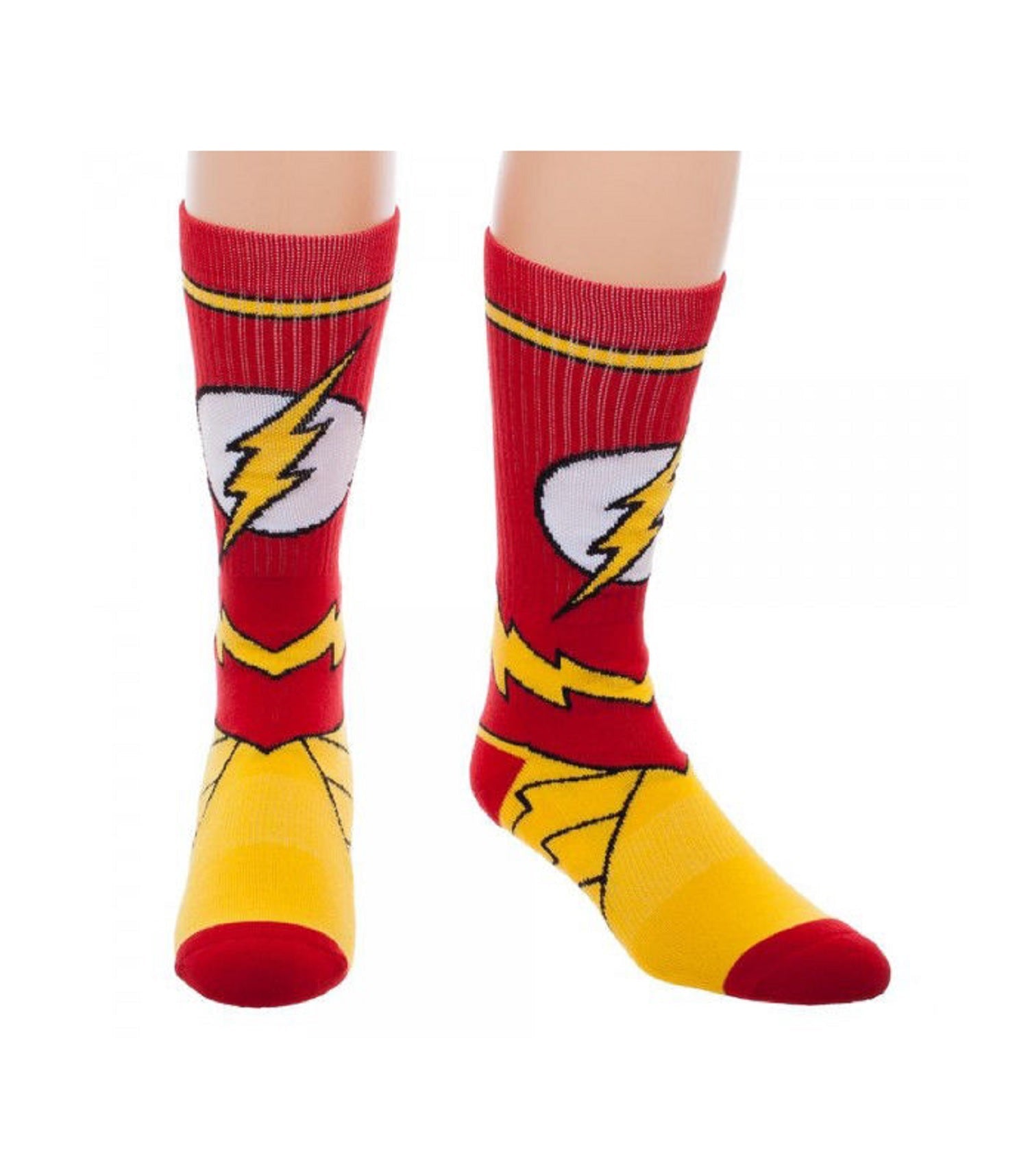 DC Comics Flash Suit Up Adult Crew Socks - Fundom