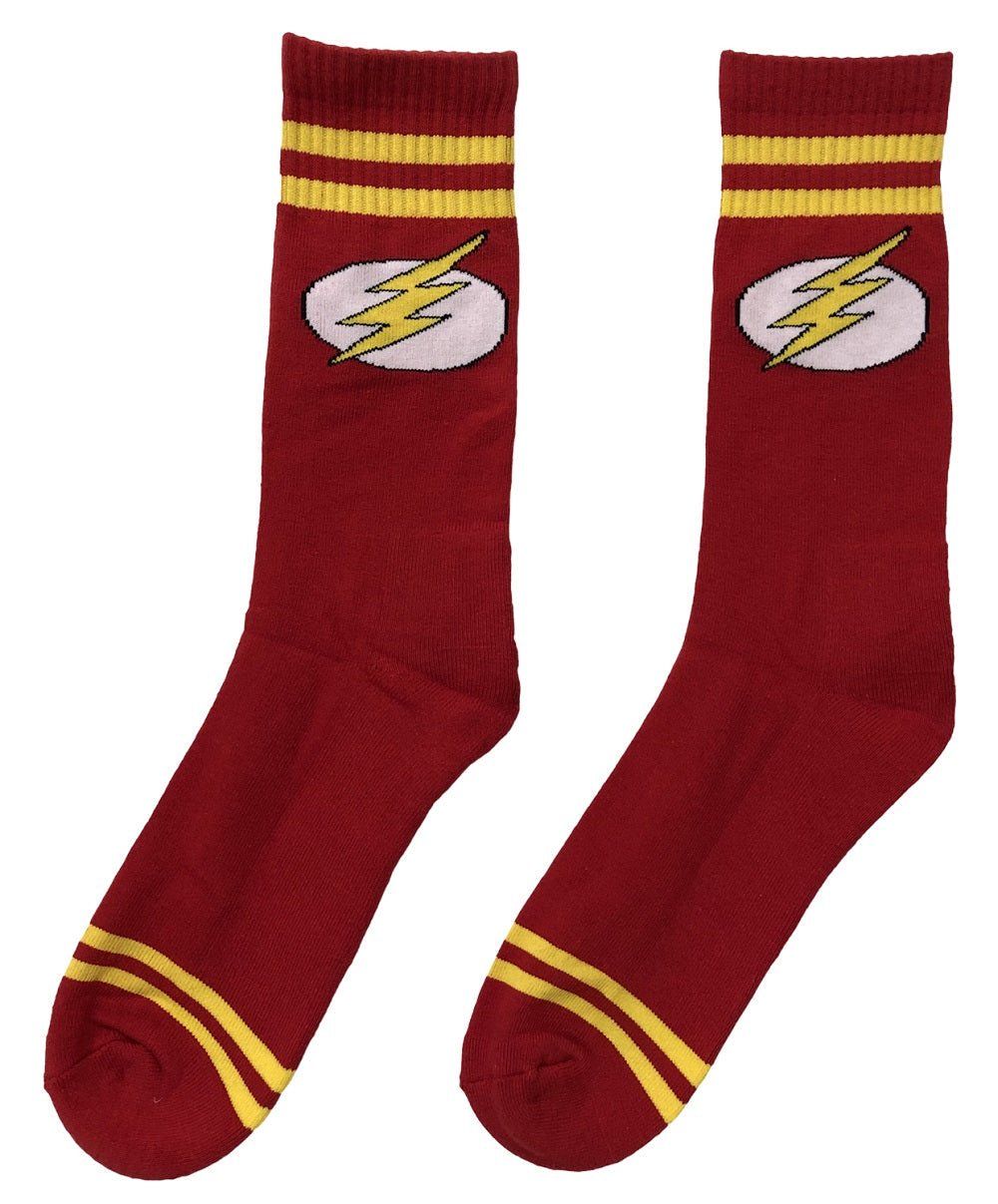 DC Comics Flash Symbol Red Crew Socks - Fundom