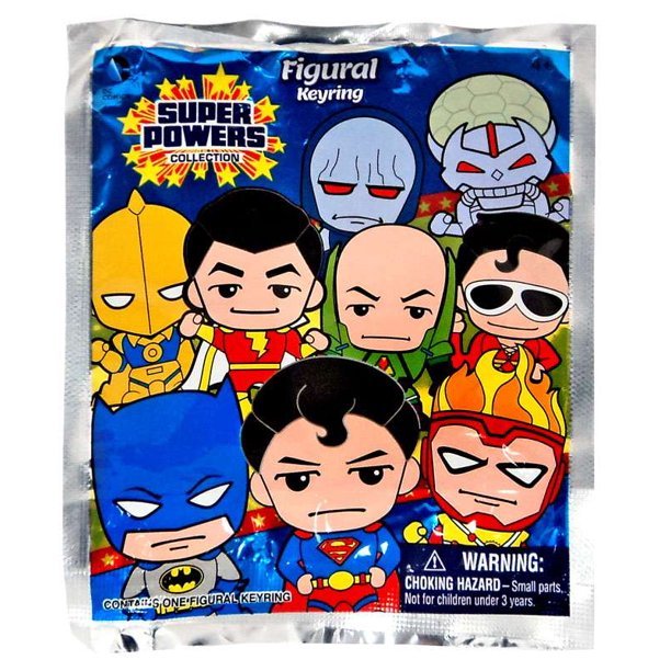 DC Super Powers 3 - D Figural Keyring Mystery Pack DC Comics Key Chain - Fundom