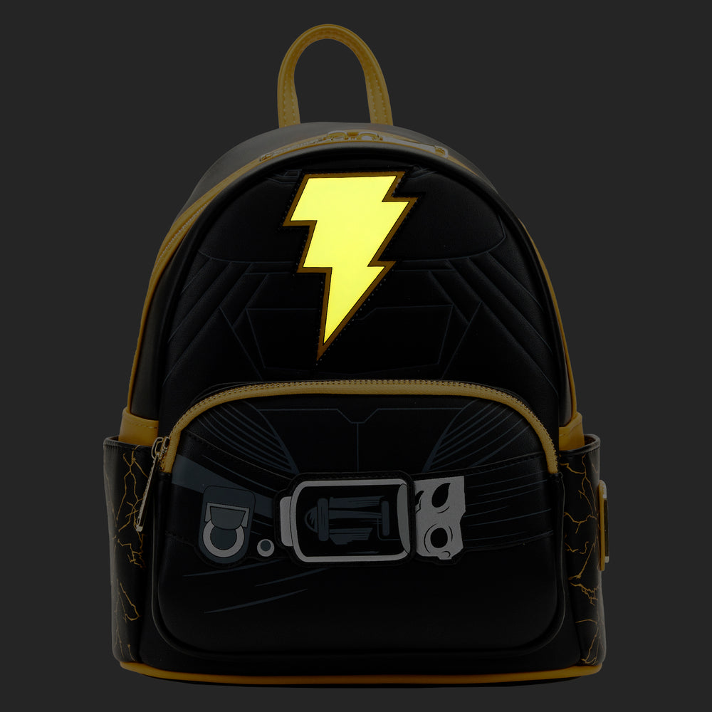 Loungefly DC Black Adam Light Up Double Strap Shoulder Bag Mini Backpack
