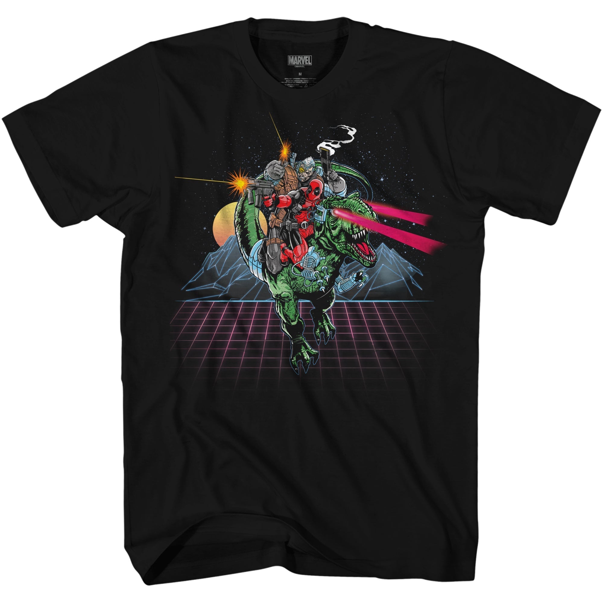 Deadpool And Cable 80's Marvel Comics Adult T Shirt - Fundom