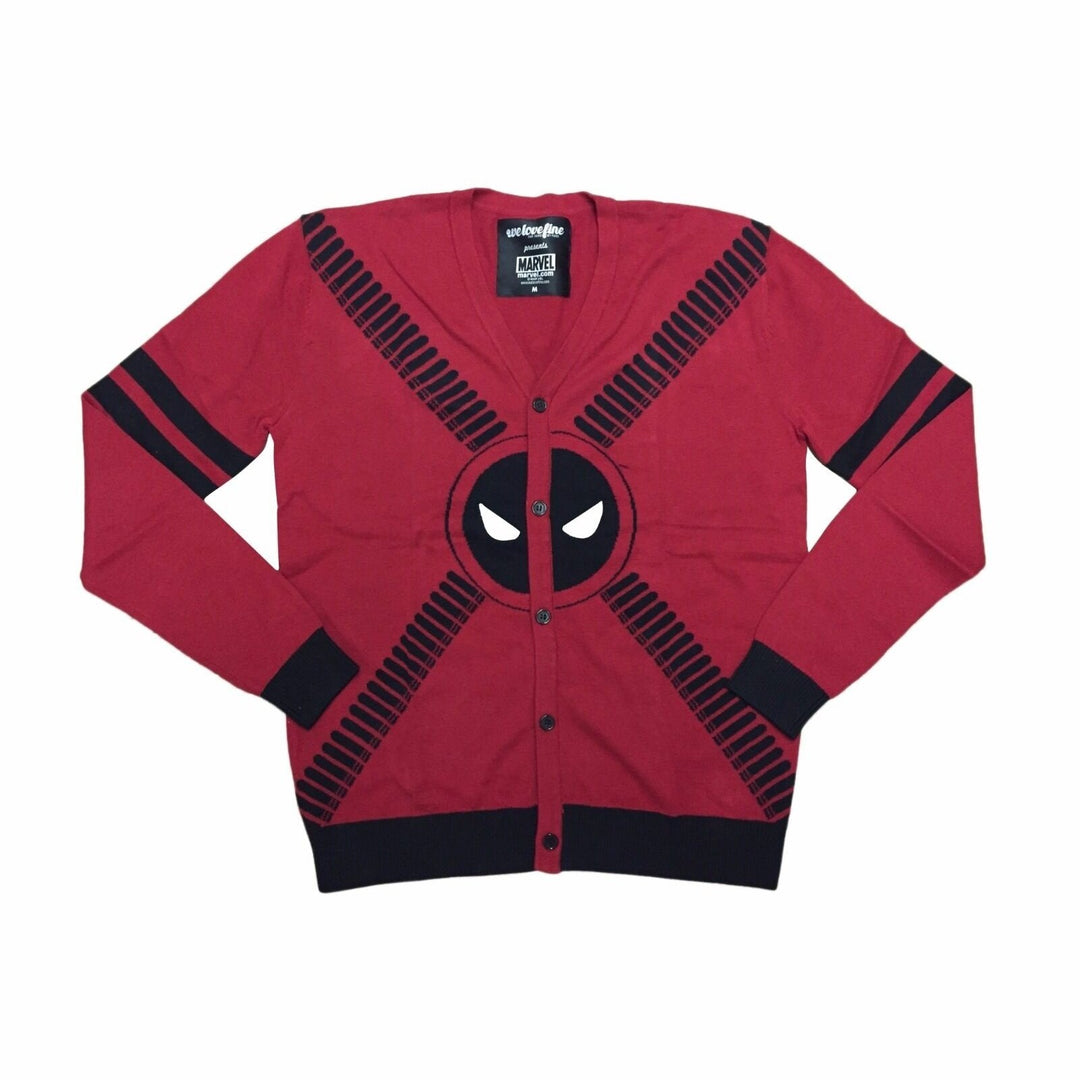 Deadpool Cardigan Bands Marvel Comics Adult Cardigan - Fundom