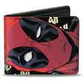 Deadpool Face Close Up Blah Blah Blah Marvel Comics Bifold Wallet - Fundom
