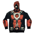 Deadpool Fleece Mask Marvel Comics Adult Hoodie - Fundom