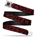 Deadpool Logo Repeat Marvel Comics Seatbelt Belt - Fundom