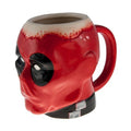 Deadpool Molded Face Sculpted Head Marvel Comics Coffee Mug - Fundom