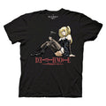 Death Note - Misa Amane on Logo Adult T-Shirt - Black - Officially Licensed - Fundom