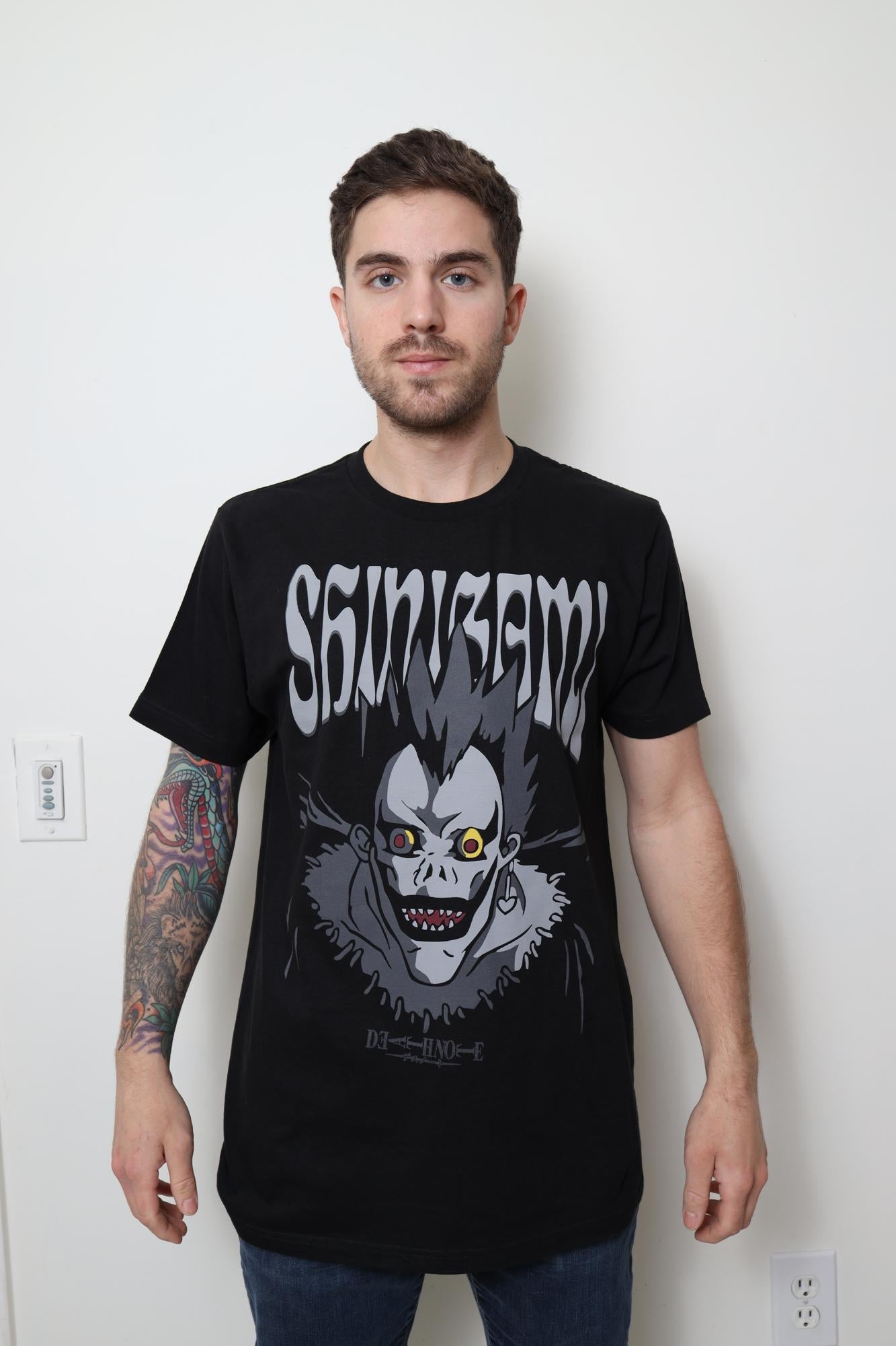 Death Note Ryuk Tonal Face Black T-Shirt – Fundom
