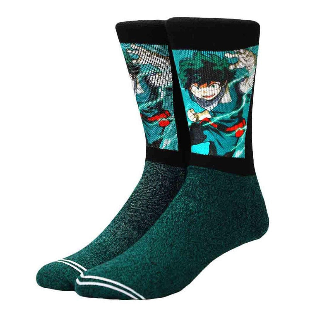 My Hero Academia Deku 360 Character Anime Adult Crew Socks