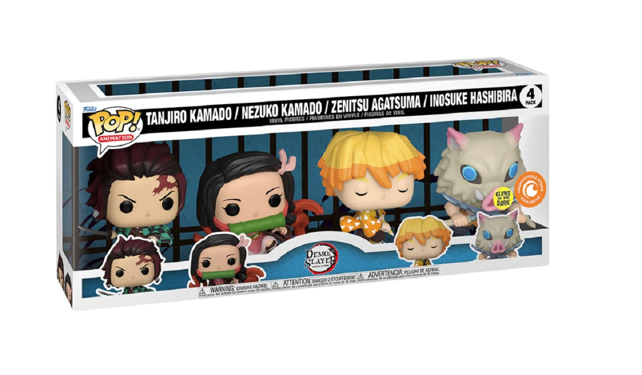 Funko Pop! Animation: Demon Slayer 4 Pack Exclusive