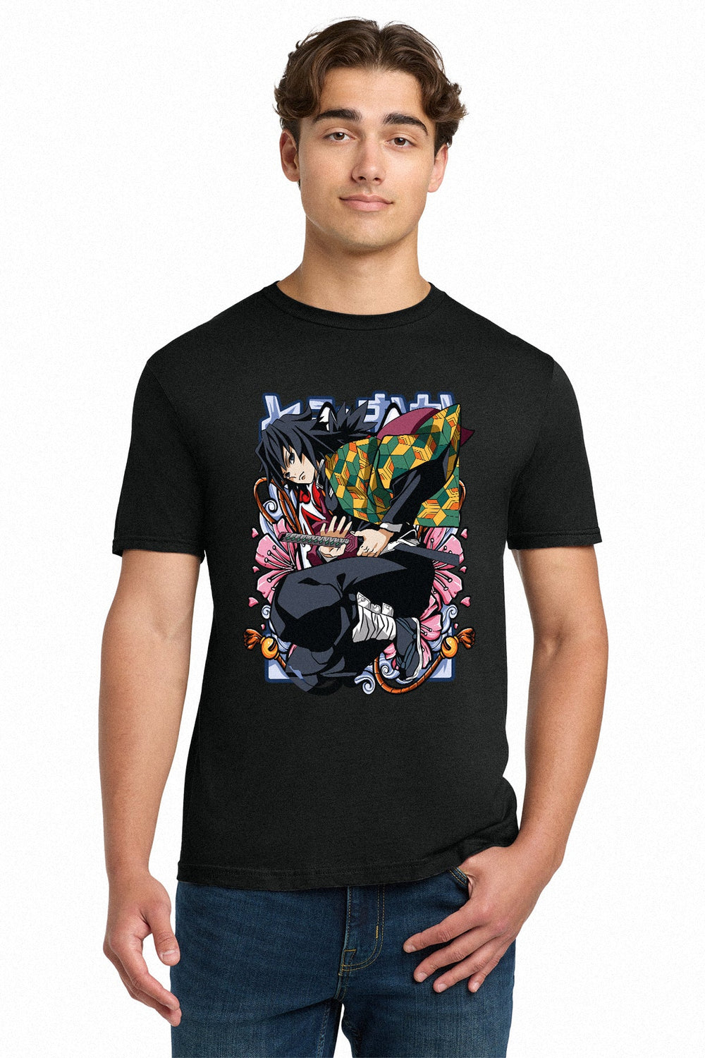 Demon Slayer Giyu Tomioka Water Hashira Adult Unisex T-Shirt - Fundom