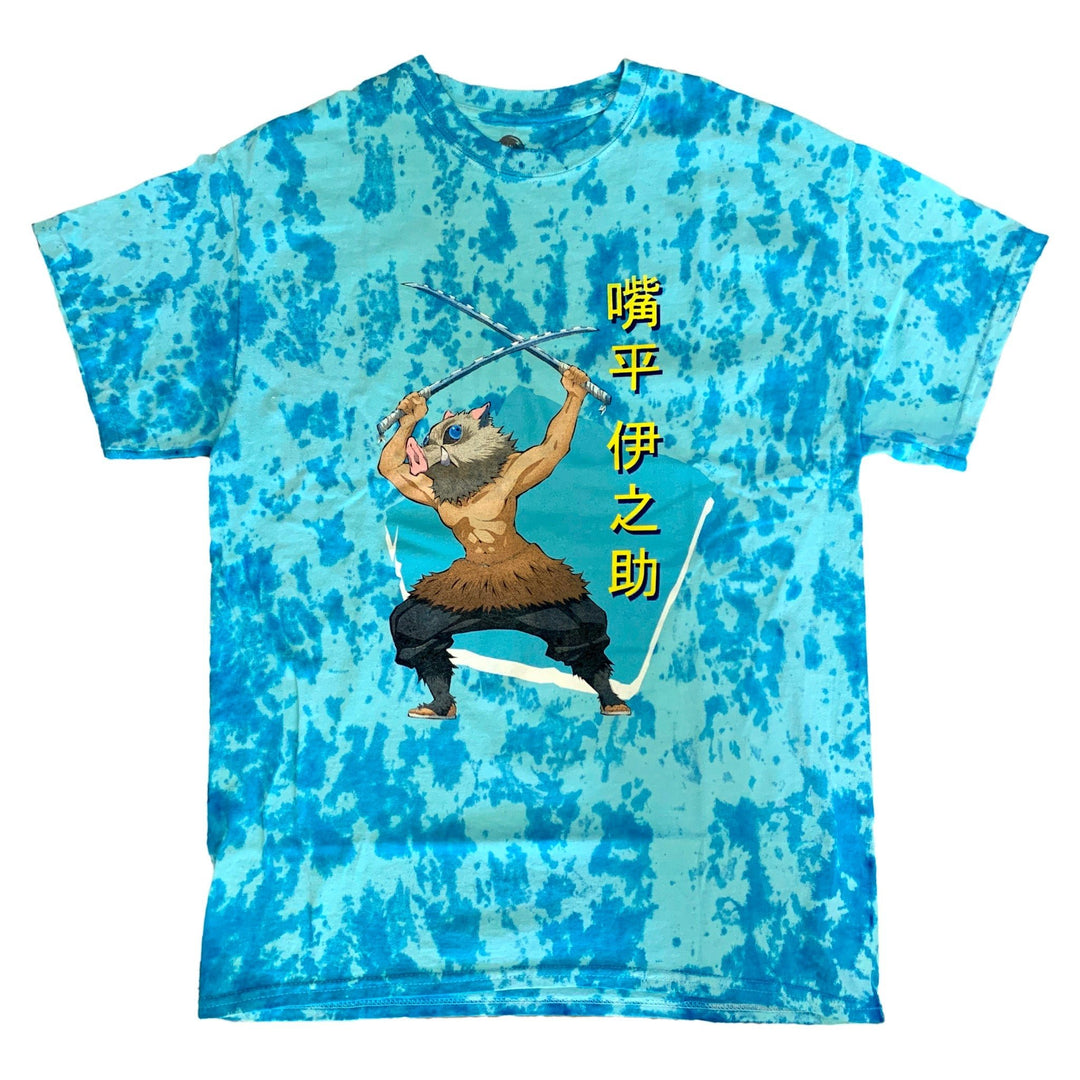 Demon Slayer Inosuke Anime Tie Dye Adult T-Shirt - Fundom