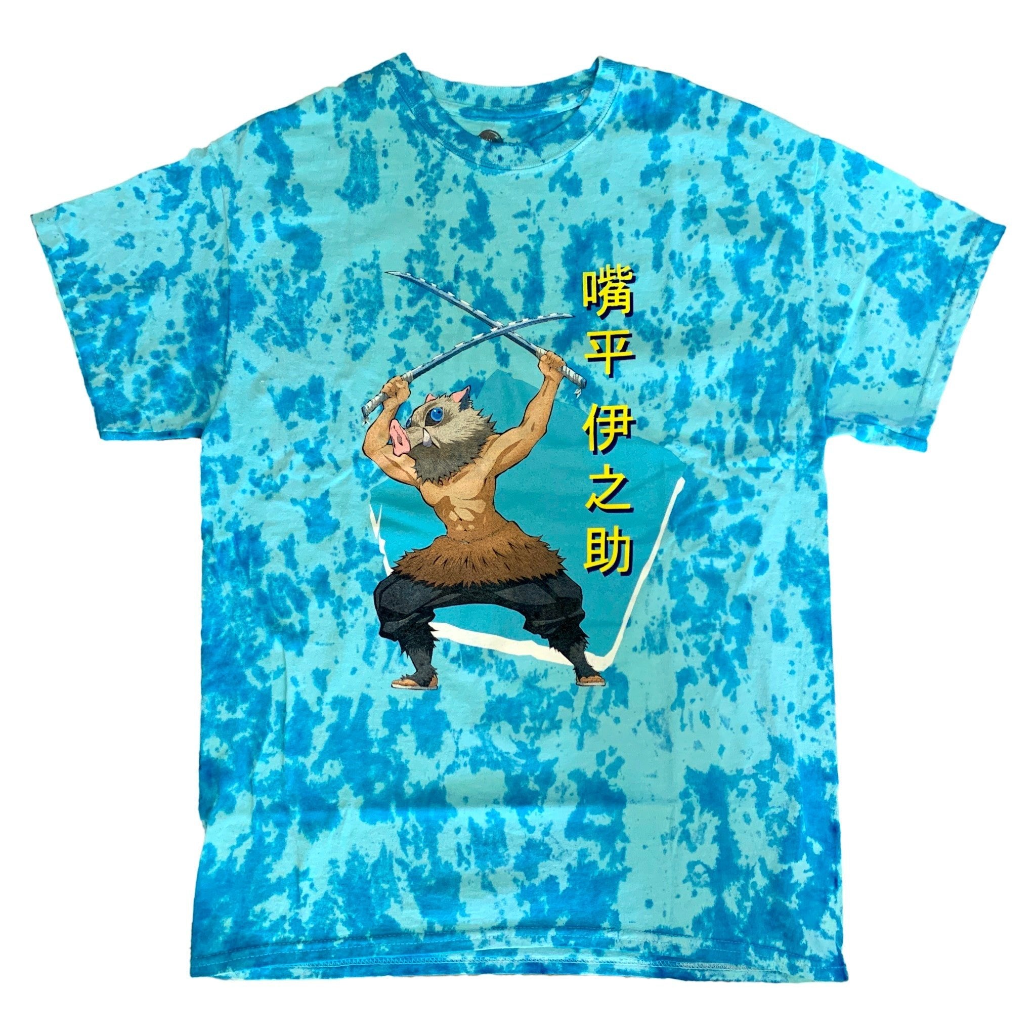 Demon Slayer Inosuke Anime Tie Dye Adult T-Shirt - Fundom