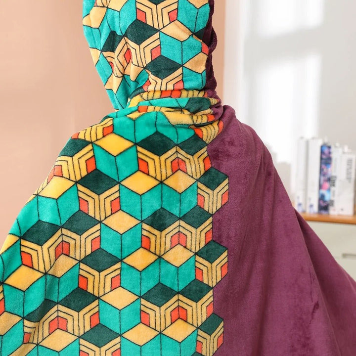 Demon Slayer: Kimetsu no Yaiba - Giyu Blanket Cosplay Cloak Hooded Cape - Fundom