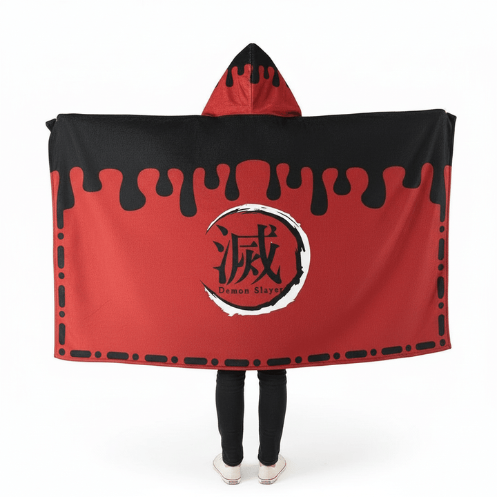 Demon Slayer: Kimetsu no Yaiba - Kokushibo Blanket Cosplay Cloak Hooded Cape - Fundom