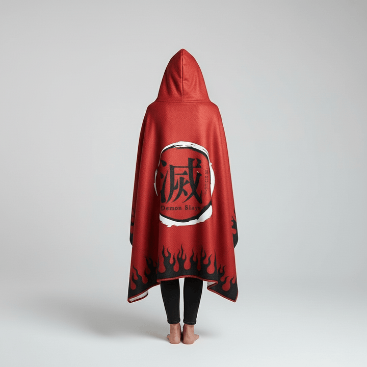 Demon Slayer: Kimetsu no Yaiba - Kokushibo Blanket Cosplay Cloak Hooded Cape - Fundom