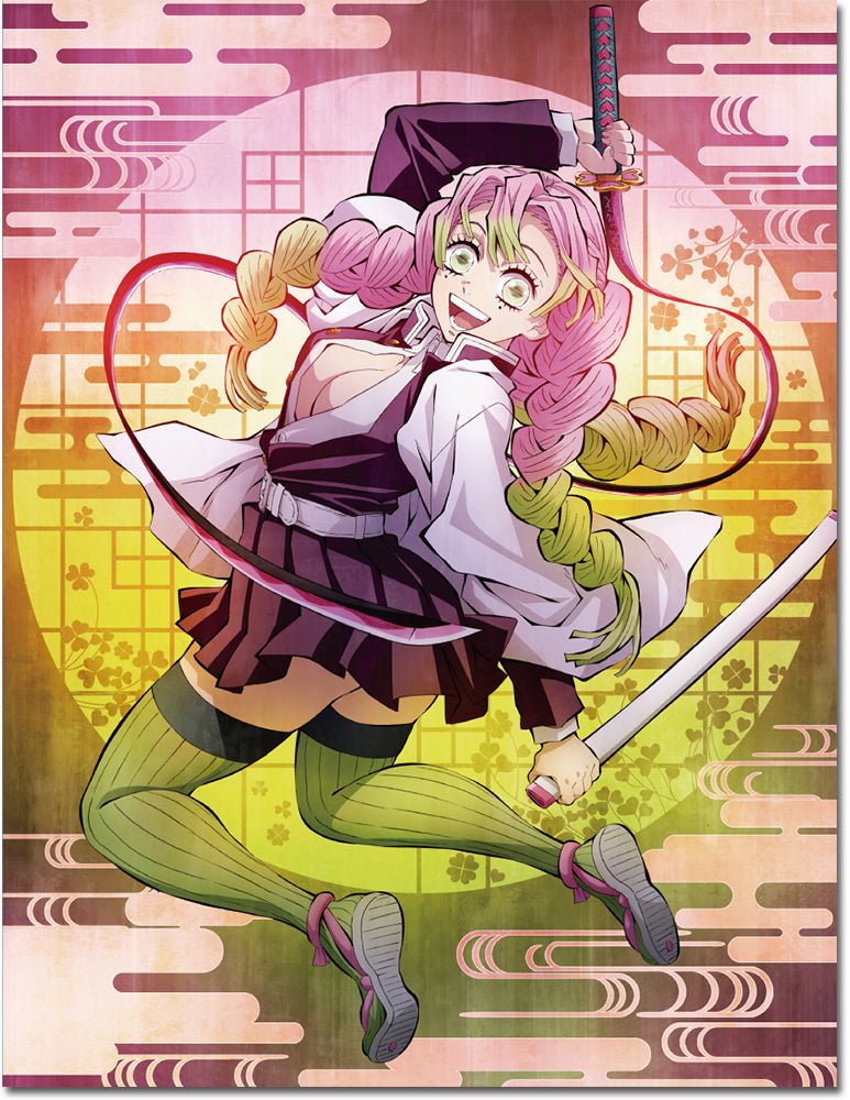 Demon Slayer: Kimetsu no Yaiba - Mitsuri Kanroji Sublimation Throw Blanket 60in By 46in - Fundom