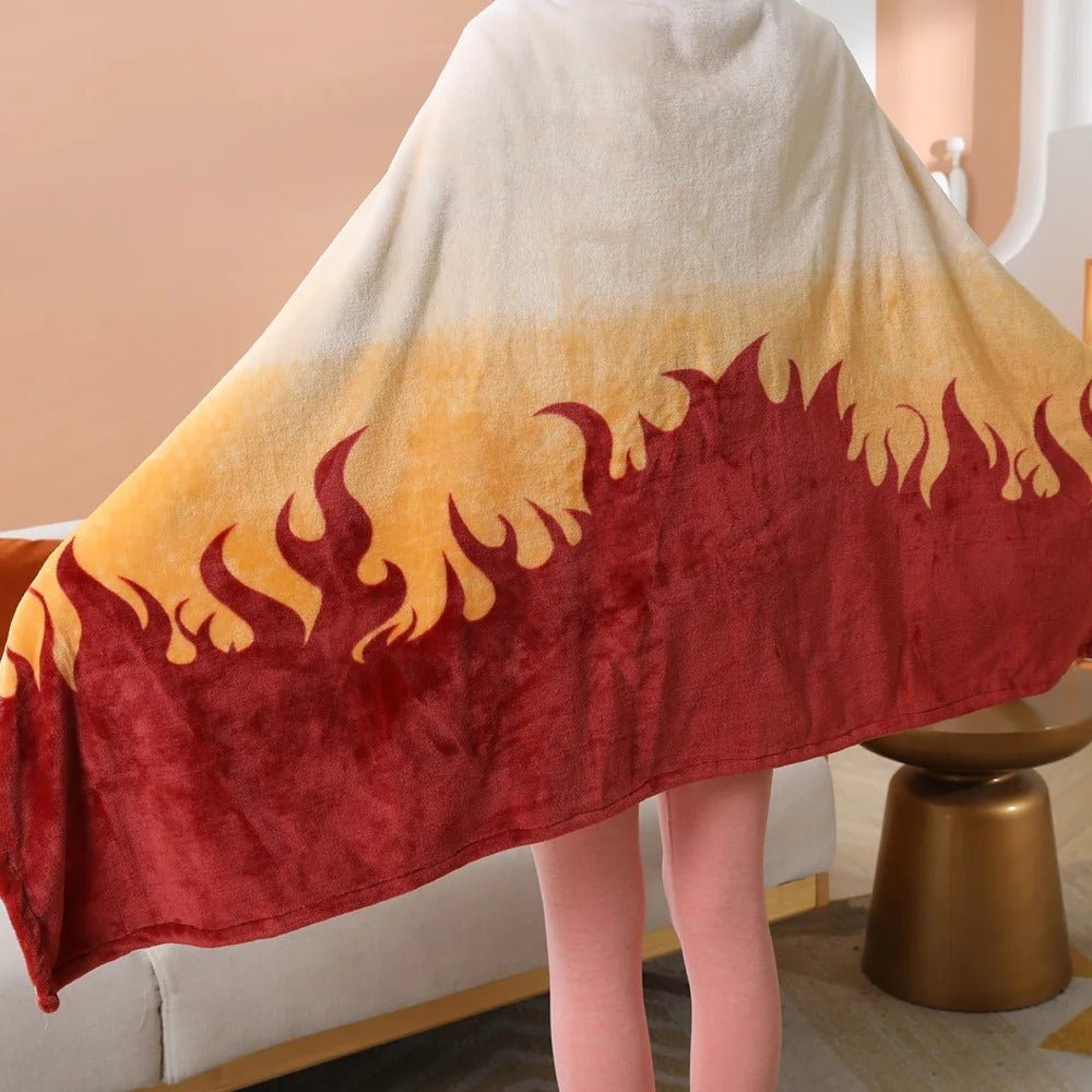 Demon Slayer: Kimetsu no Yaiba - Rengoku Blanket Cosplay Cloak Hooded Cape - Fundom