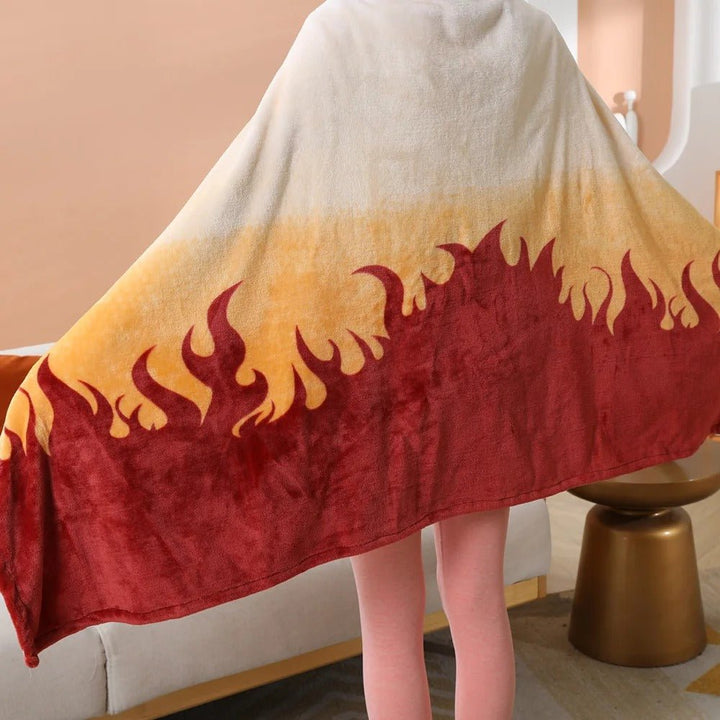 Demon Slayer: Kimetsu no Yaiba - Rengoku Blanket Cosplay Cloak Hooded Cape - Fundom
