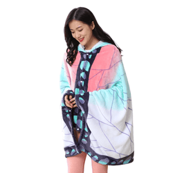 Demon Slayer: Kimetsu no Yaiba - Shinobu Blanket Cosplay Cloak Hooded Cape - Fundom