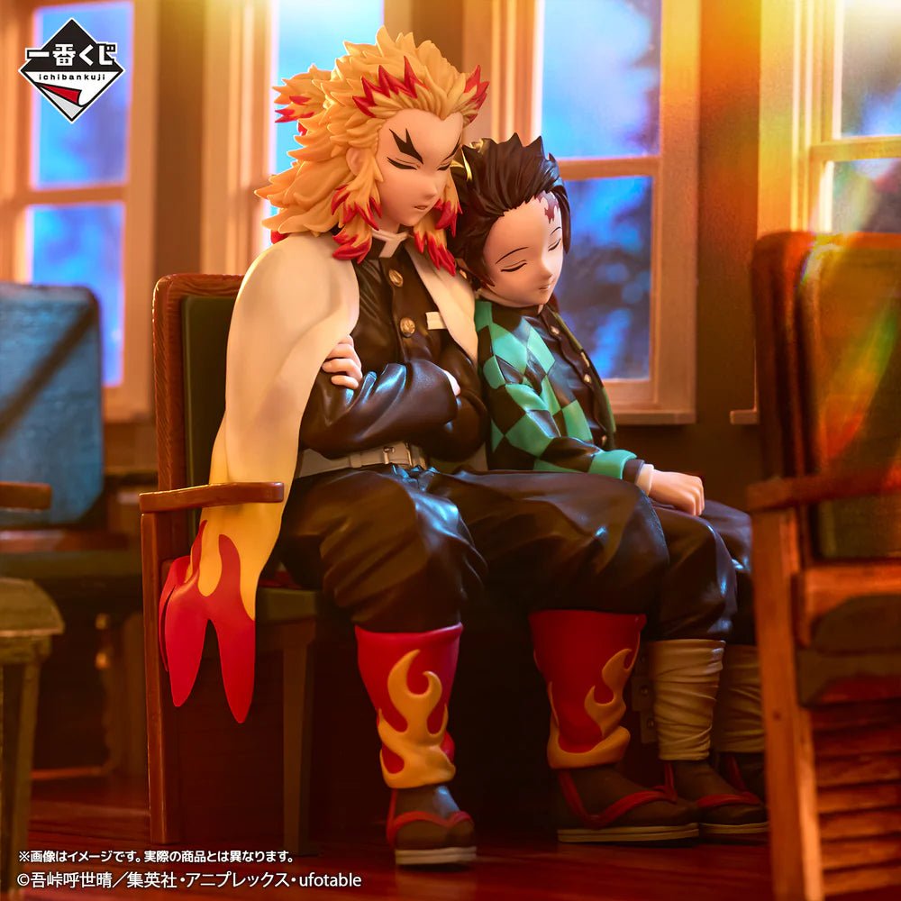 Demon Slayer: Kimetsu no Yaiba - Tanjiro Kamado & Kyojuro Rengoku ICHIBANSHO Figure Set - Fundom