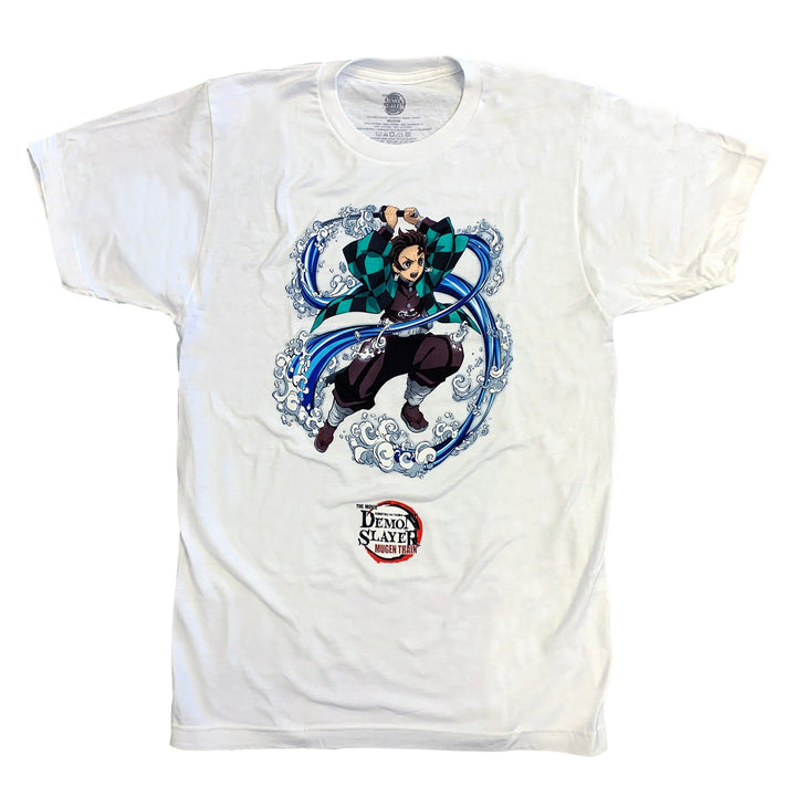 Demon Slayer Kimetsu No Yaiba the Movie Mugen Train Tanjiro Water Adult T-Shirt - Fundom