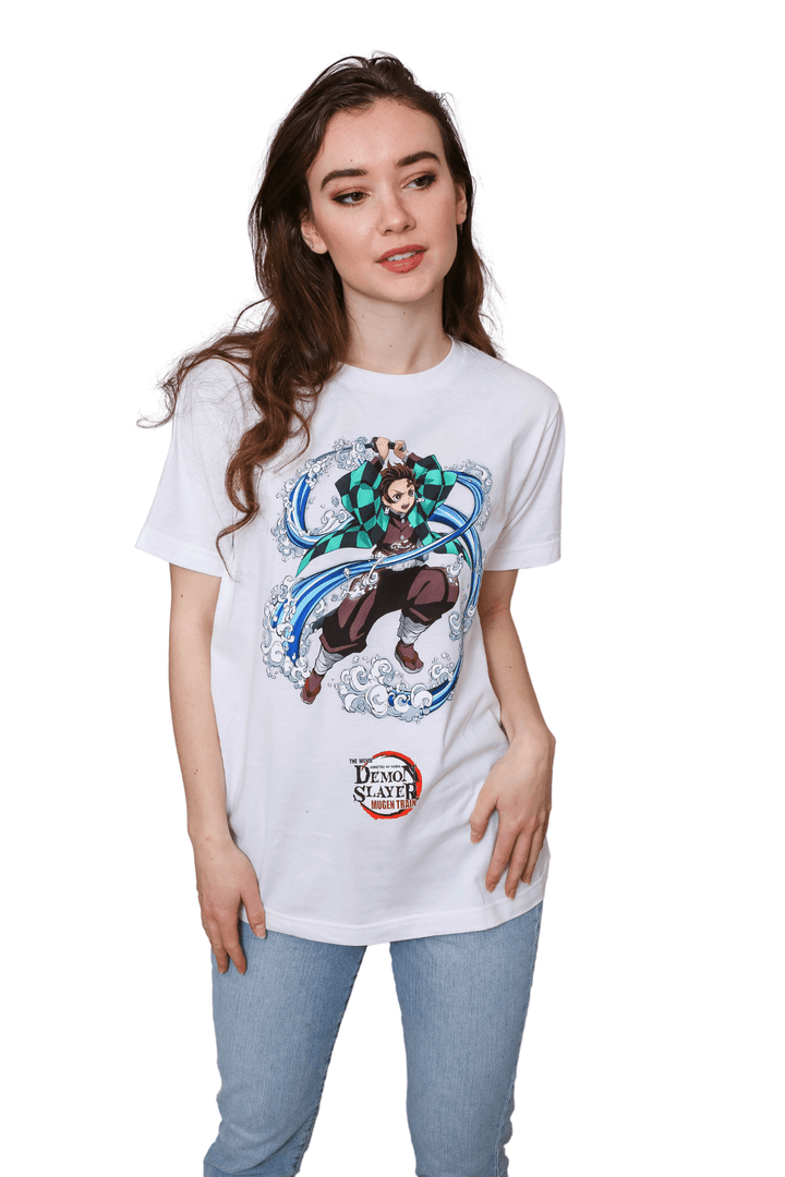 Demon Slayer Kimetsu No Yaiba the Movie Mugen Train Tanjiro Water Adult T-Shirt - Fundom